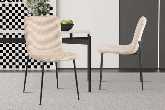 Stoel 'Alice' Corduroy Beige