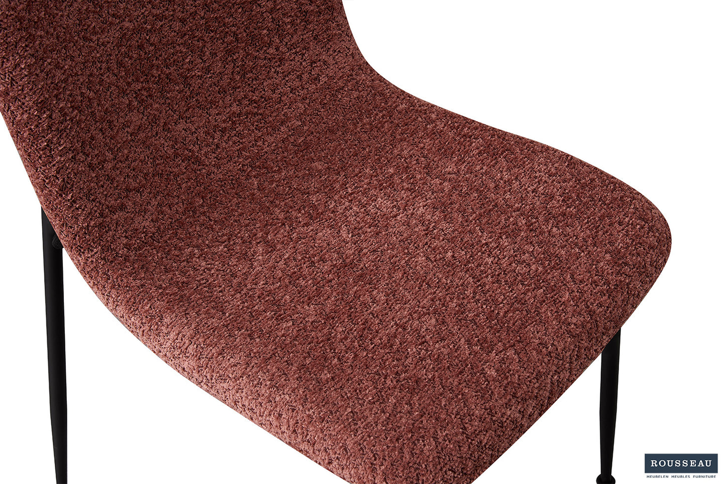 "Chair 'Alice' Bouclé Roze"