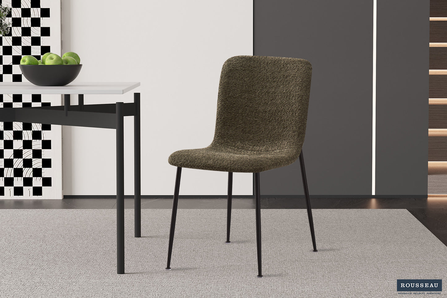 "Chair 'Alice' Bouclé Groen"