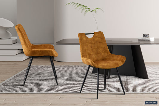 Stoel 'Nina' Fluweel Goud