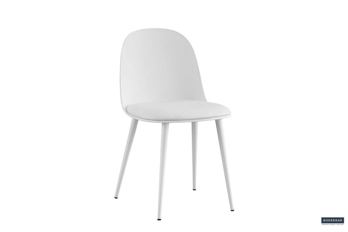 "Chair 'Jasmin' Seat PP cushion PU White"