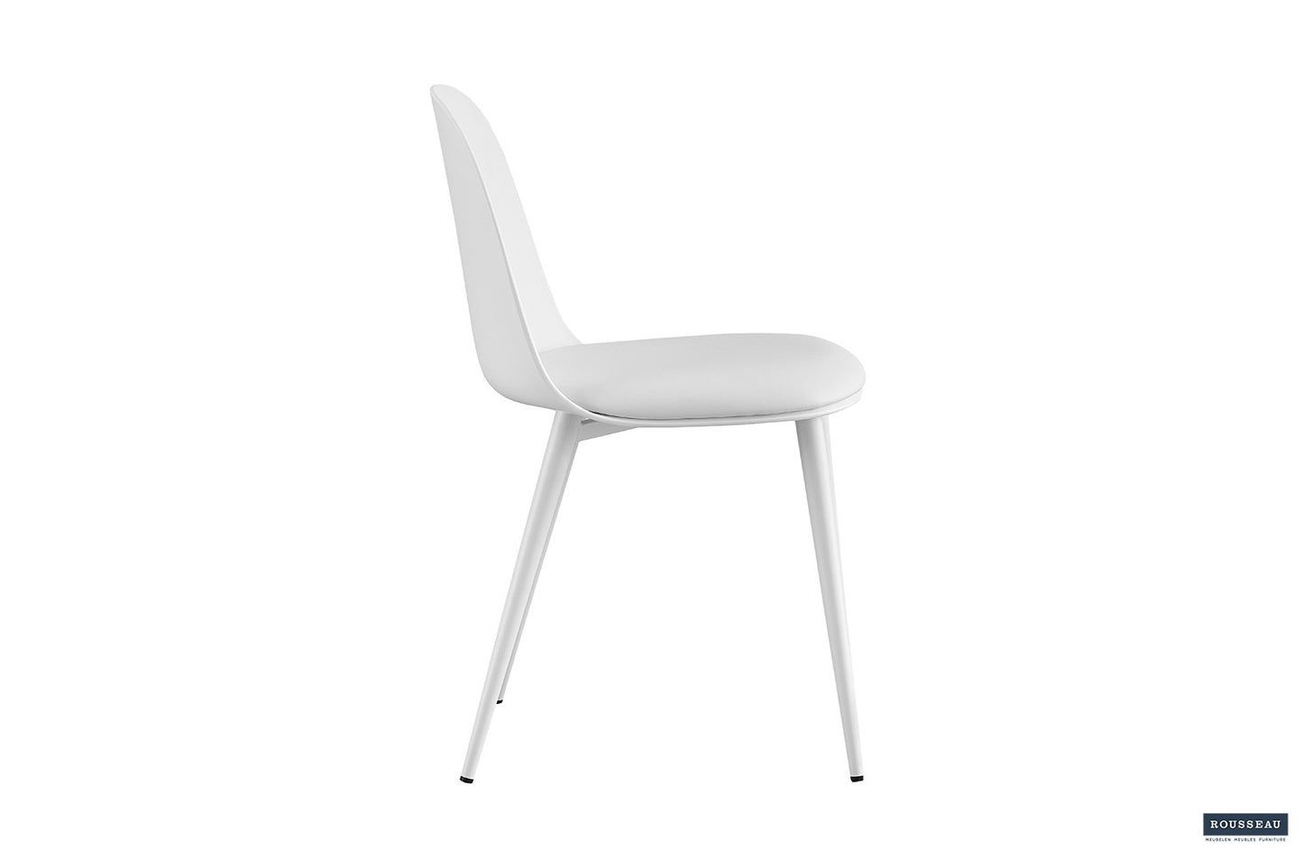 "Chair 'Jasmin' Seat PP cushion PU White"