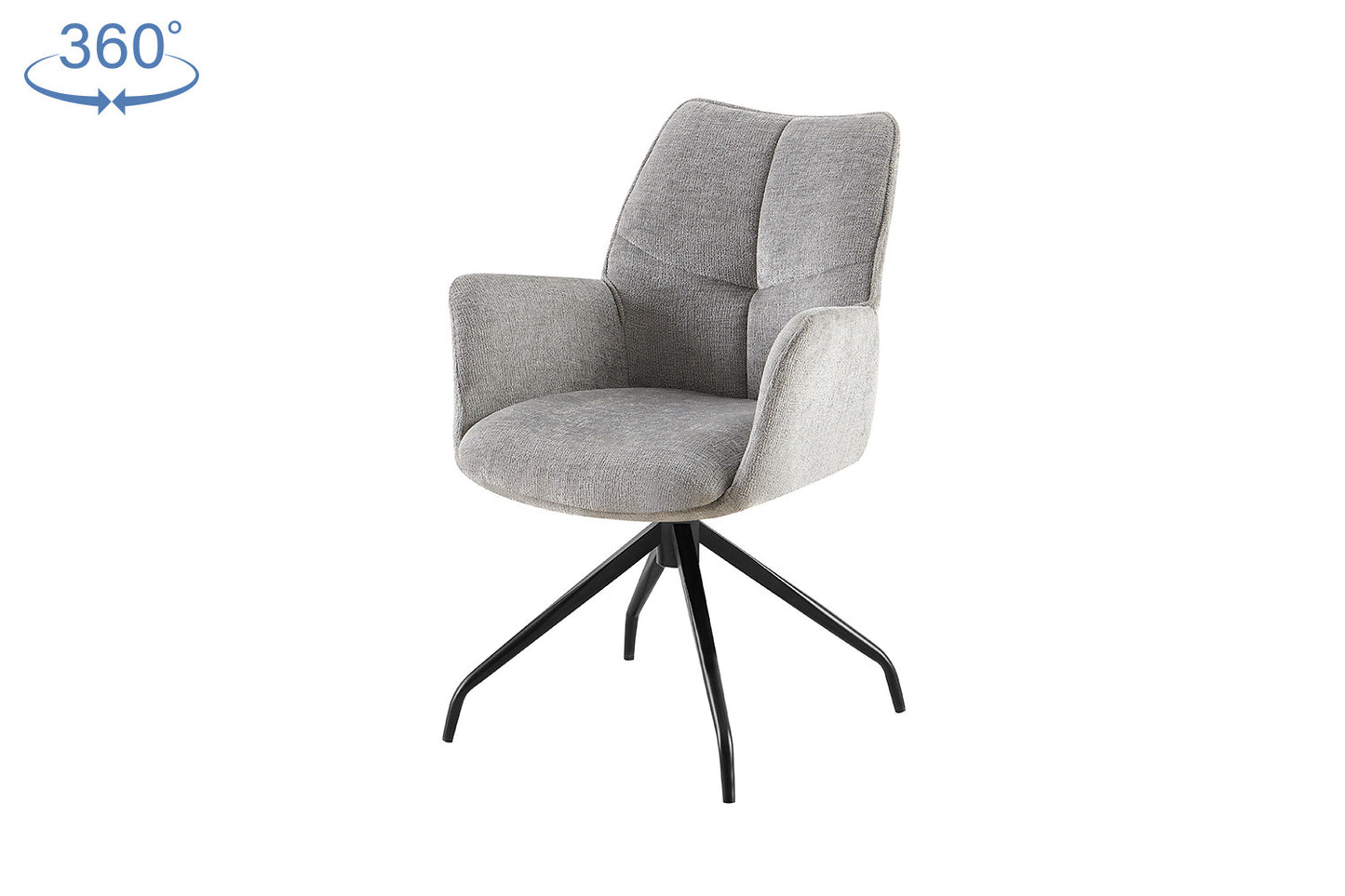Stoel 'Lamor' Draaibaar tot 0 Stof Davis Perfect Harmony 85 Grijs