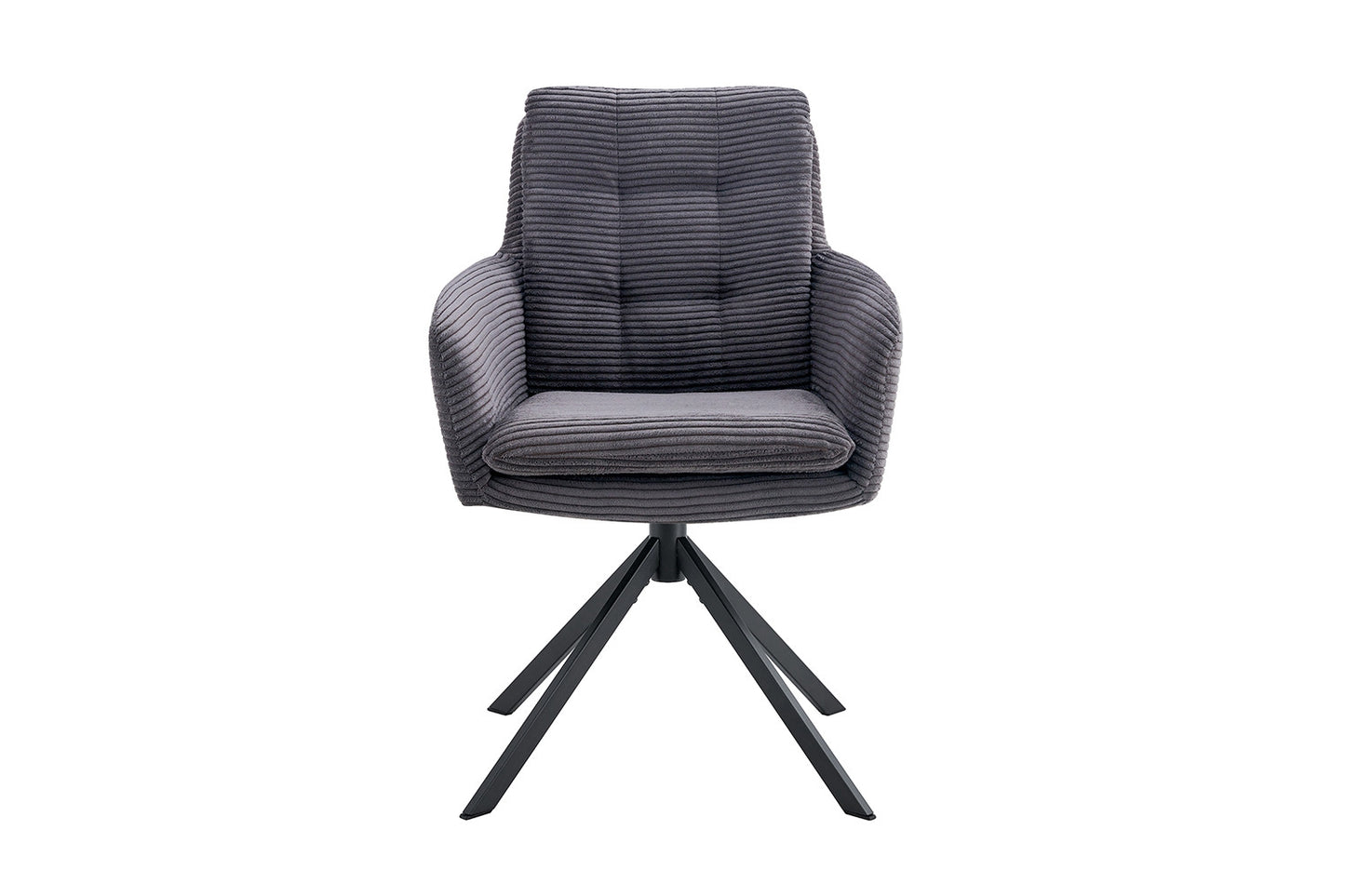 Stoel 'Luna' Draaibaar tot 0 Corduroy Fabb Hyper 16 Grijs