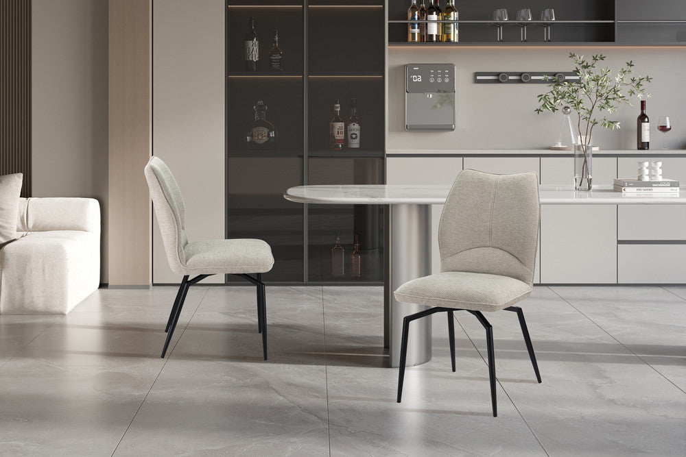 Stoel 'Lara' Draaibaar tot 0 Stof Ote Sea 140 Ecru