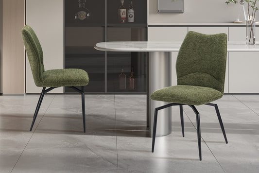 Stoel 'Lara' Draaibaar tot 0 Stof Ote Sea 360 Groen