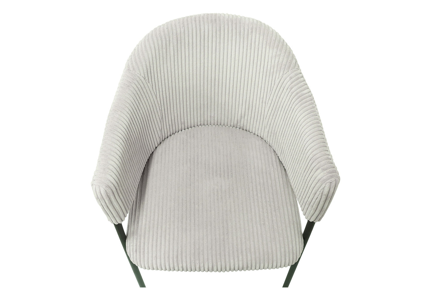 Stoel 'Hugo' Corduroy Lichtgrijs