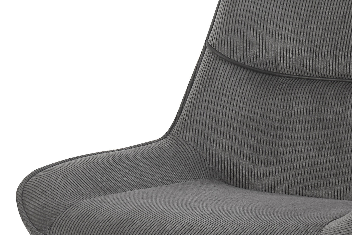 Stoel 'Amelie' Corduroy Grijs