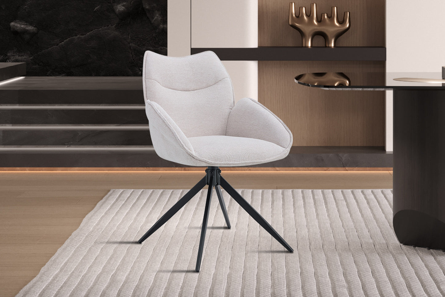 Stoel 'Mahi' Draaibaar tot 0 Stof Ote Share 101 Beige