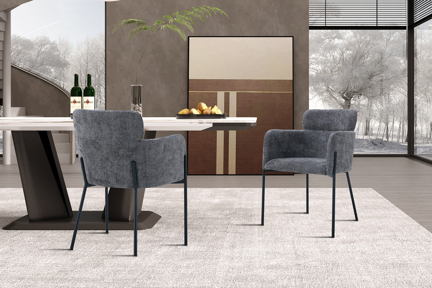 "Chair 'Naomi' Fabric Grey"