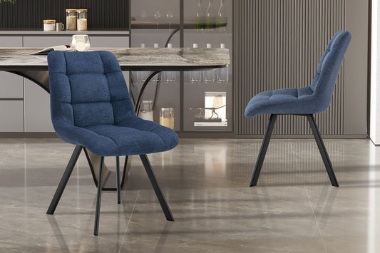 Stoel 'Lizzy' Stof Ote Share 315 Blauw