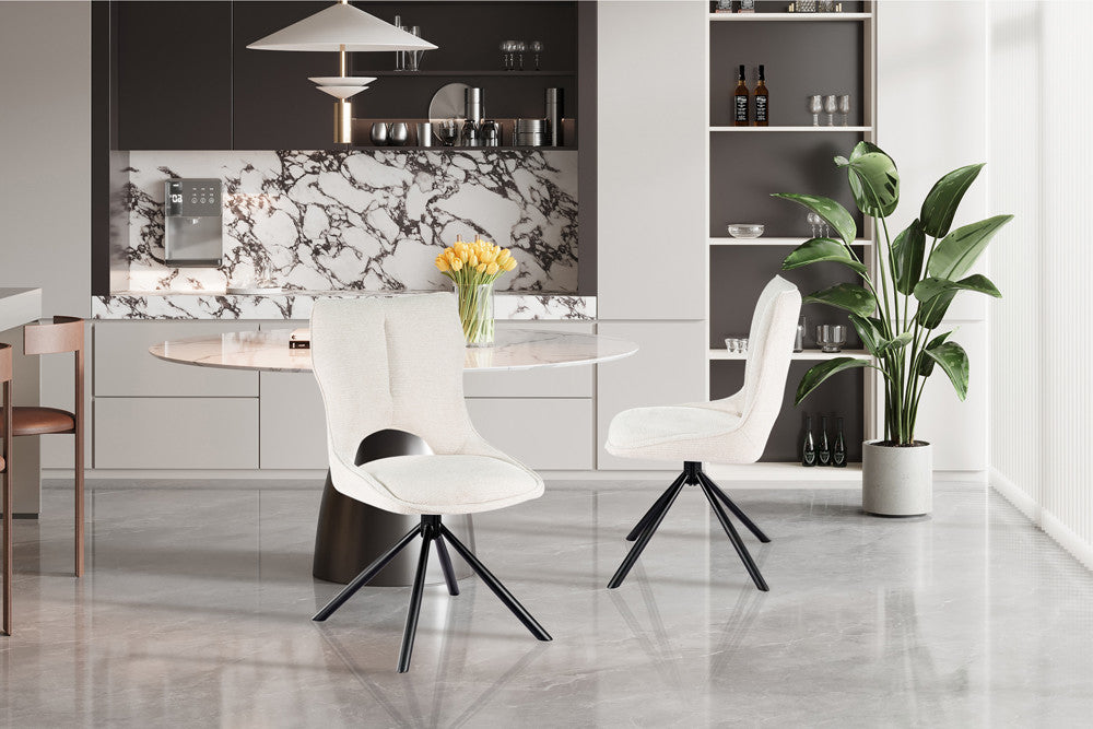 Stoel 'Mori' Draaibaar tot 0 Stof Ote Share 101 Beige