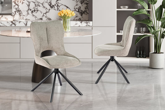 Stoel 'Mori' Draaibaar tot 0 Stof Ote Share 160 Lichtgrijs