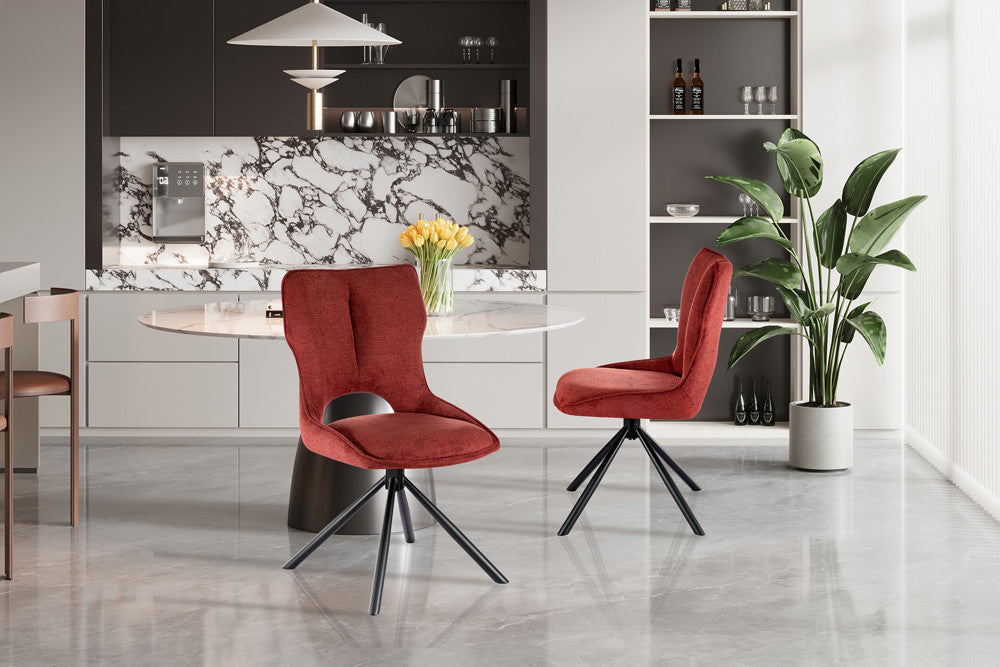 Stoel 'Mori' Draaibaar tot 0 Stof Ote Share 230 Rood