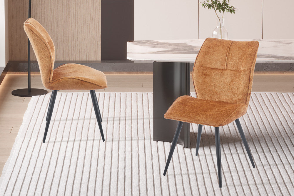 Stoel 'Faye' Stof Davis Perfect Harmony 56 Goud