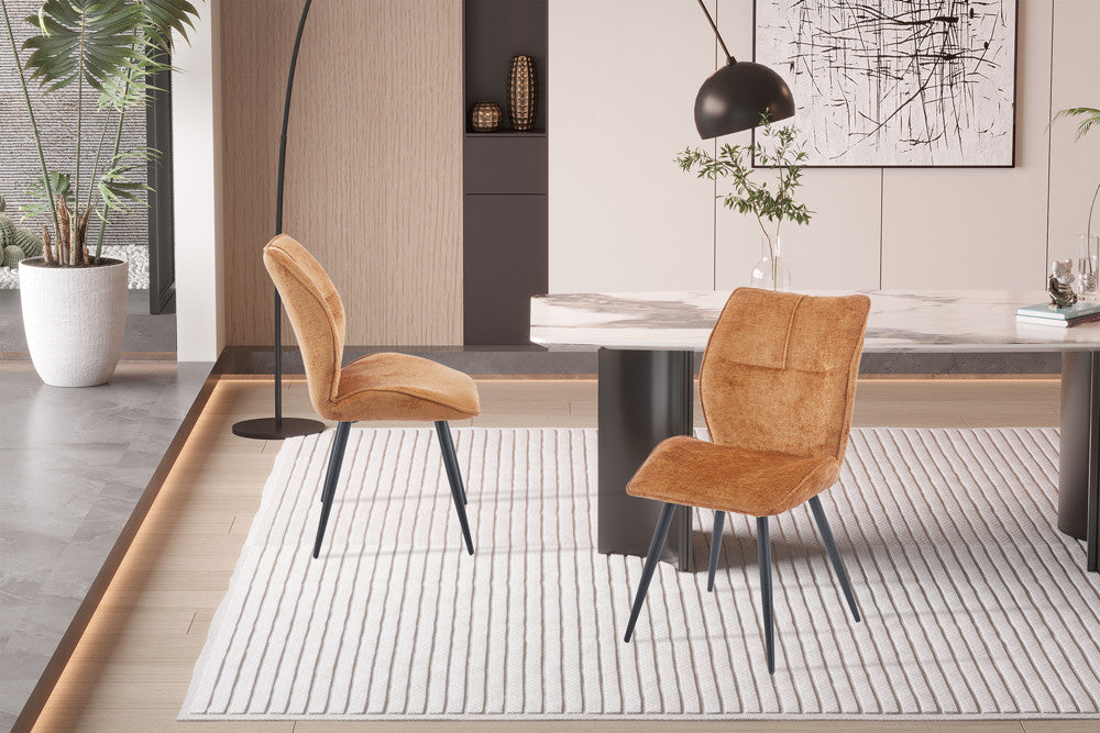 Stoel 'Faye' Stof Davis Perfect Harmony 56 Goud