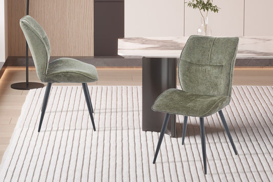 Stoel 'Faye' Stof Davis Perfect Harmony 39 Groen