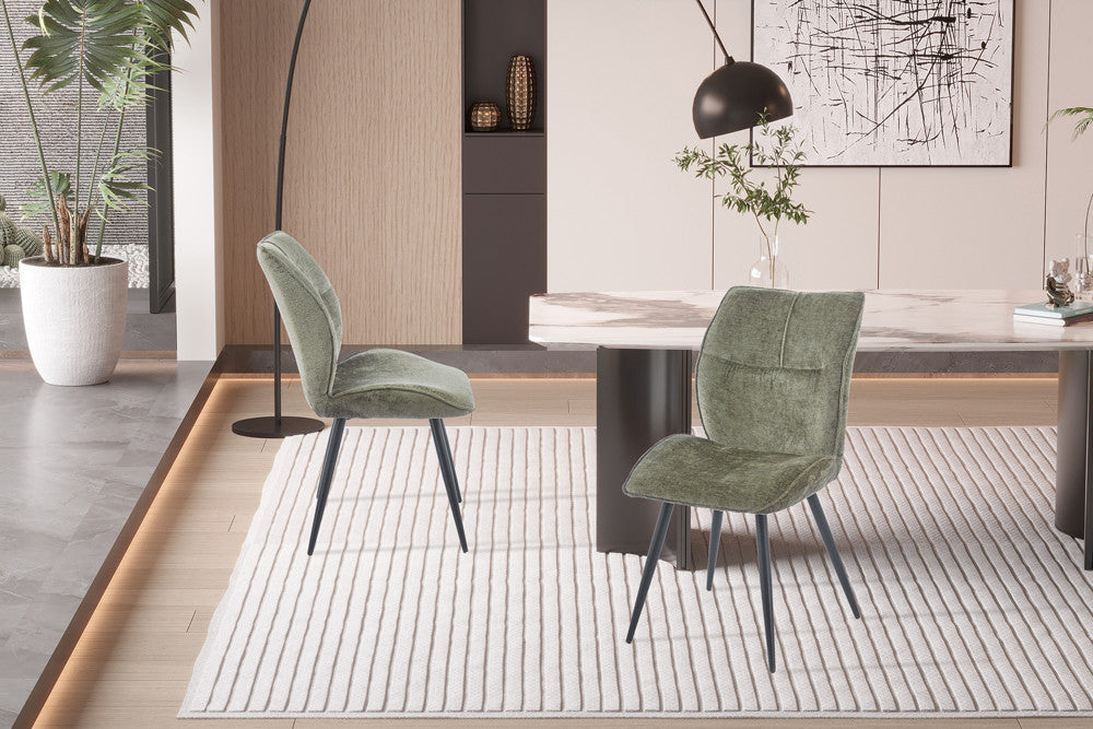 Stoel 'Faye' Stof Davis Perfect Harmony 39 Groen