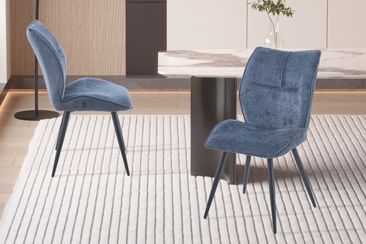 Stoel 'Faye' Stof Davis Perfect Harmony 77 Blauw