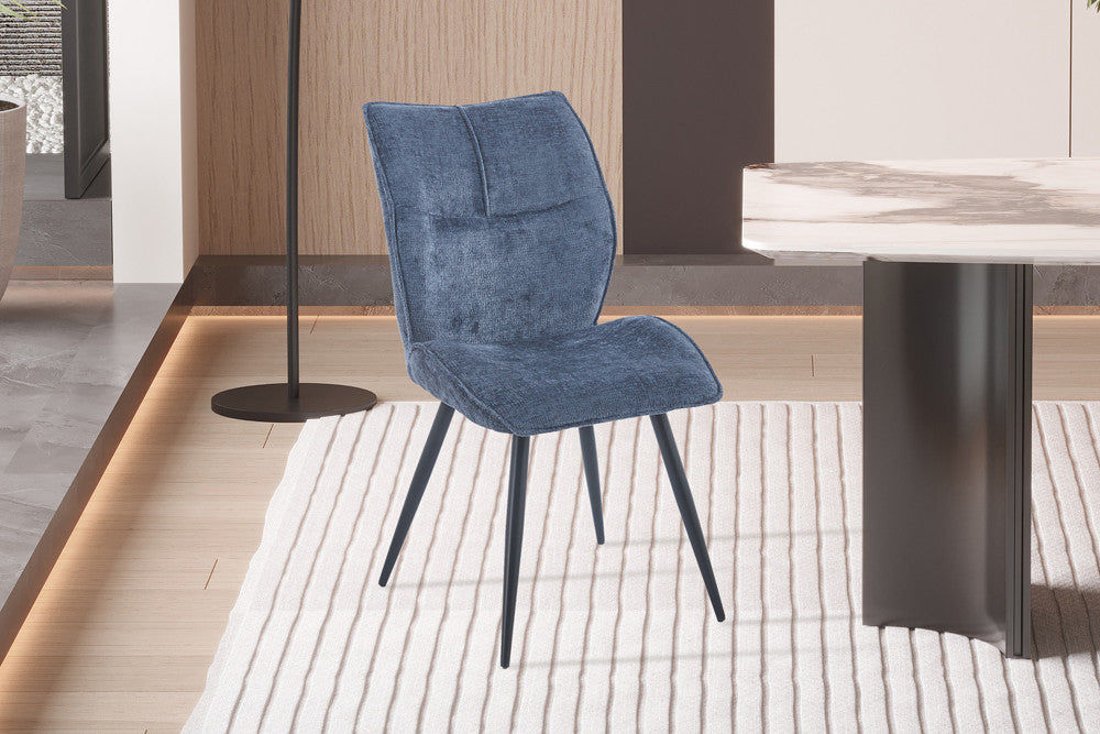 Stoel 'Faye' Stof Davis Perfect Harmony 77 Blauw