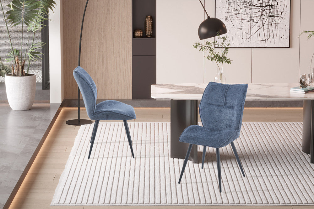 Stoel 'Faye' Stof Davis Perfect Harmony 77 Blauw