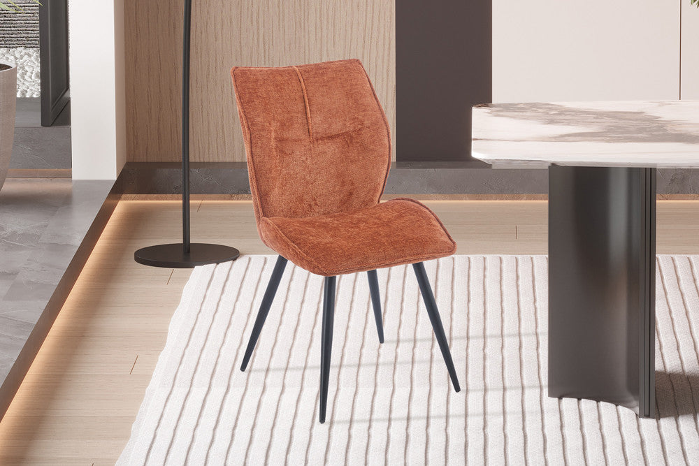 Stoel 'Faye' Stof Davis Perfect Harmony 52 Roest