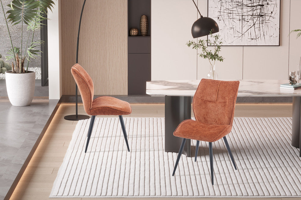 Stoel 'Faye' Stof Davis Perfect Harmony 52 Roest