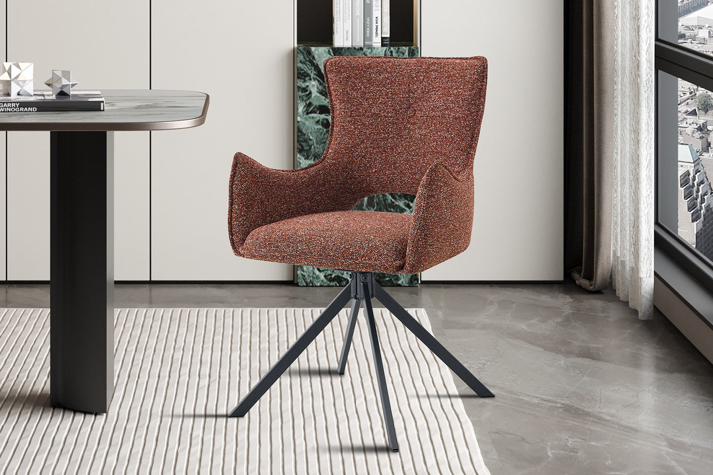 Stoel 'Billy' Draaibaar tot 0 Stof Ote Harper 500 Rood