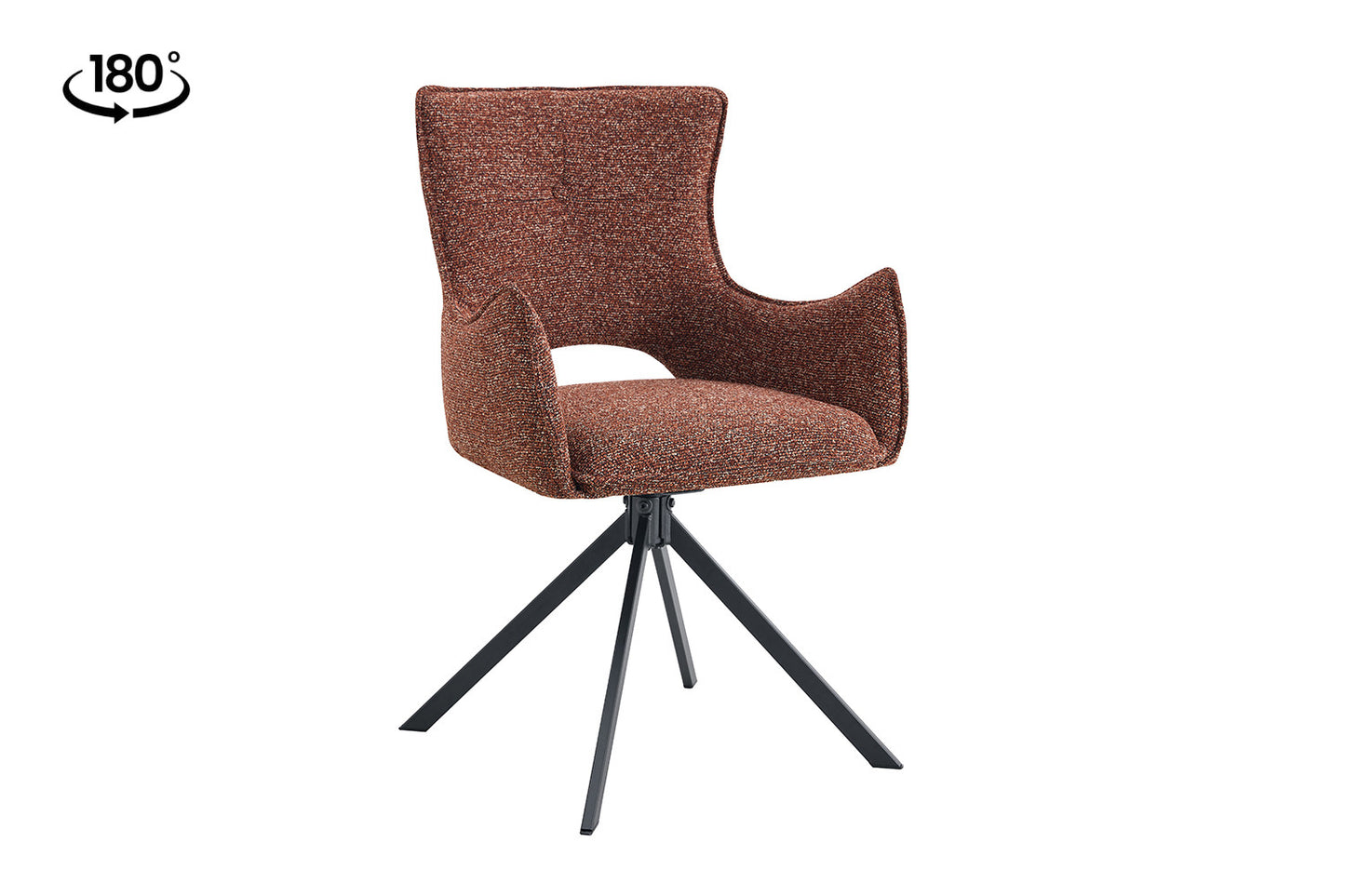 Stoel 'Billy' Draaibaar tot 0 Stof Ote Harper 500 Rood