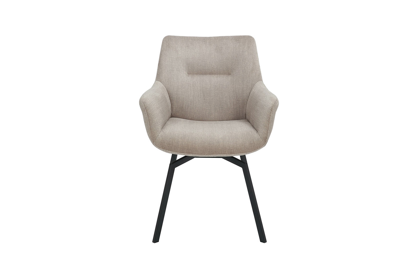 Stoel 'Modest' Draaibaar Ribfluweel Beige