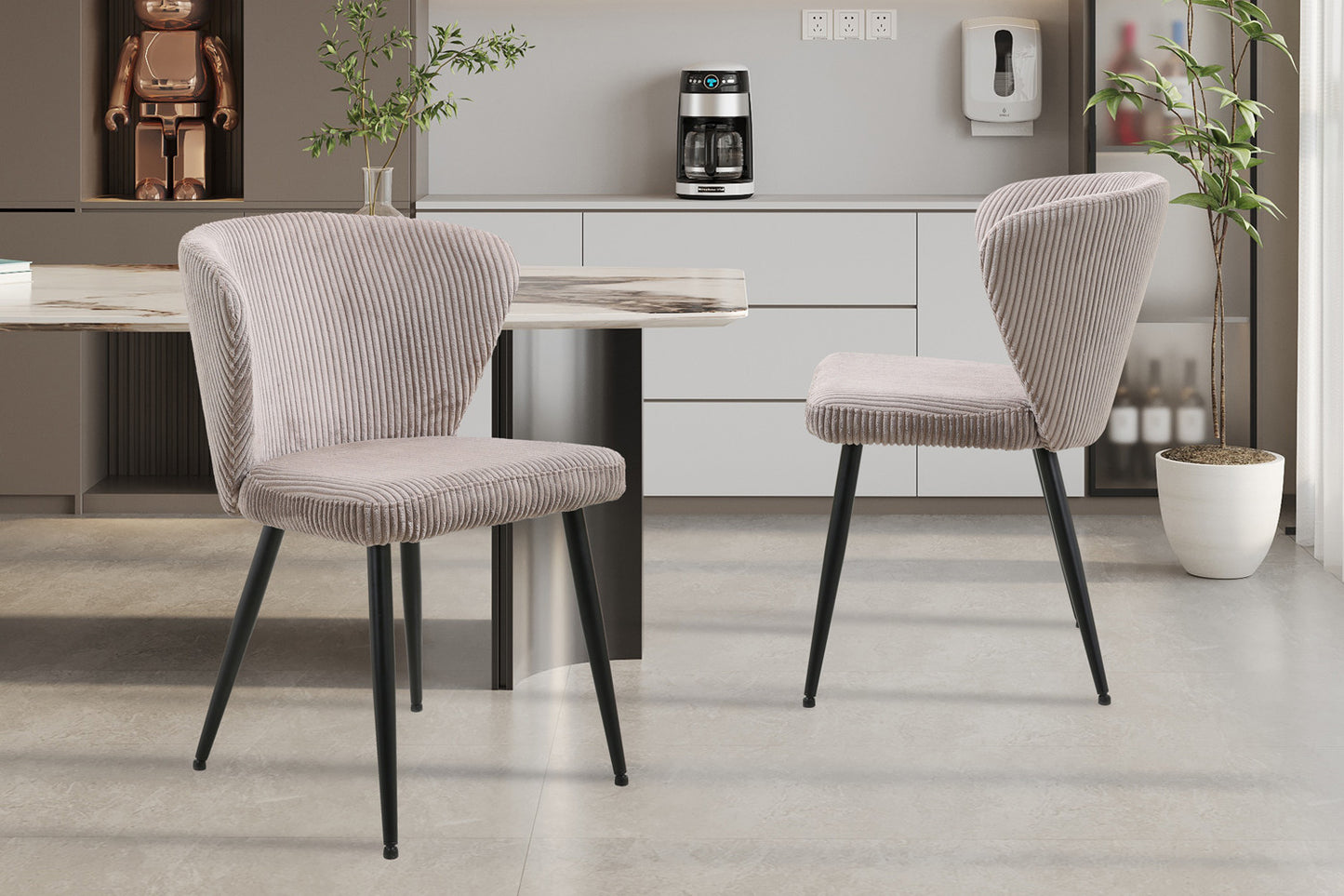 Stoel 'Tornado' Corduroy Fabb Hyper 38 Zand