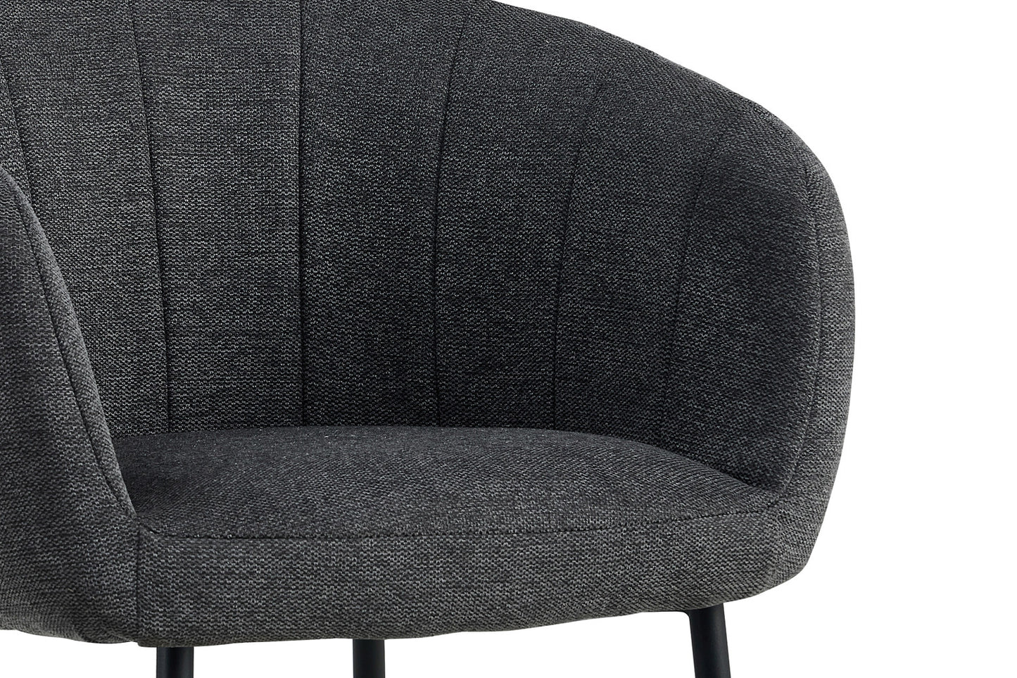 "Chair 'Sevilla' Fabric Dark Grey"