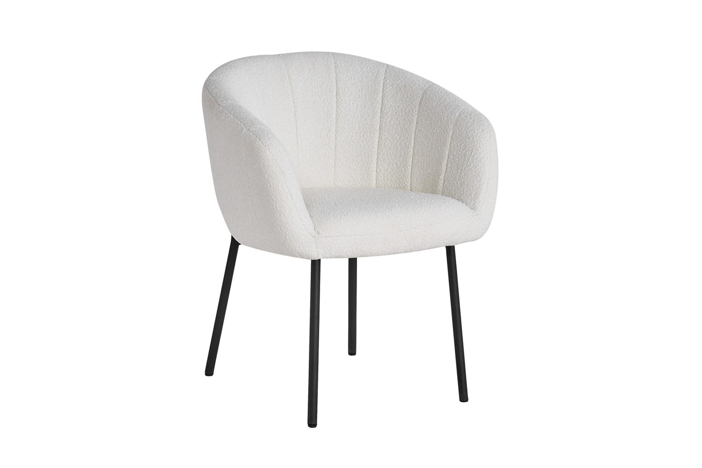 Stoel 'Sevilla' Bouclé Wit