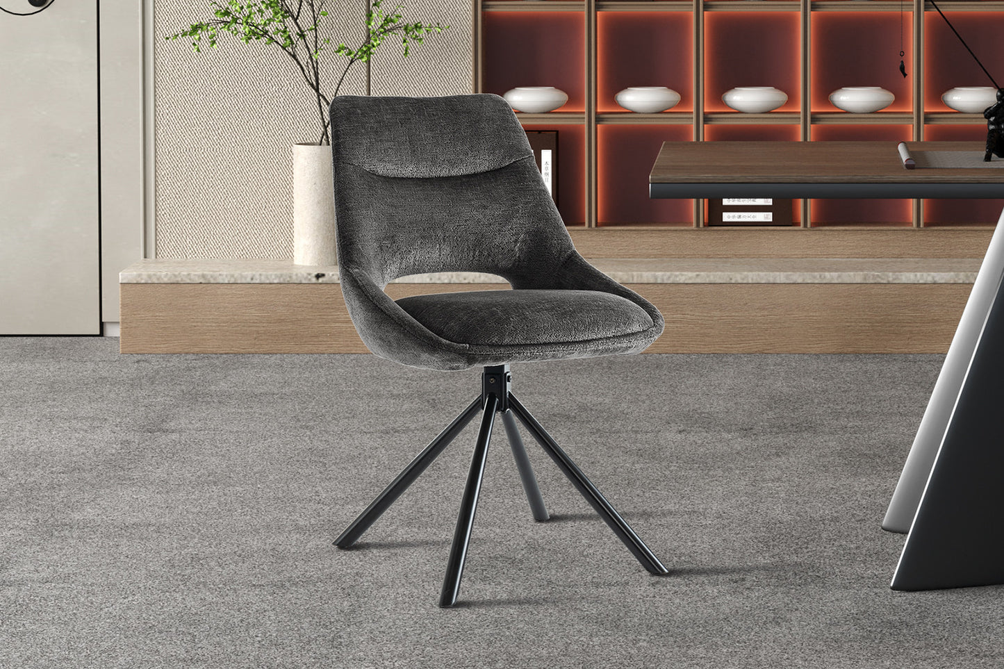 "Chair 'Dante' Fabric Grey"
