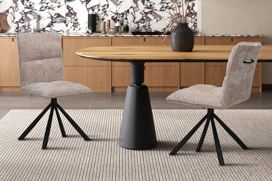 Stoel 'Jack' Draaibaar tot 0 Stof Zand