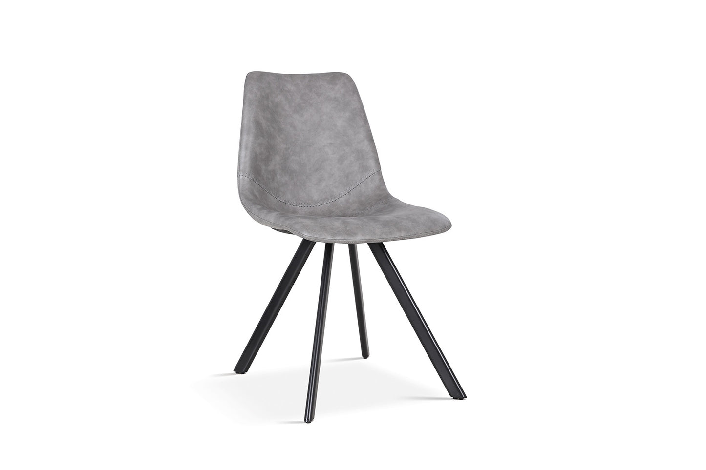 Stoel 'Emma' PU Donkergrijs