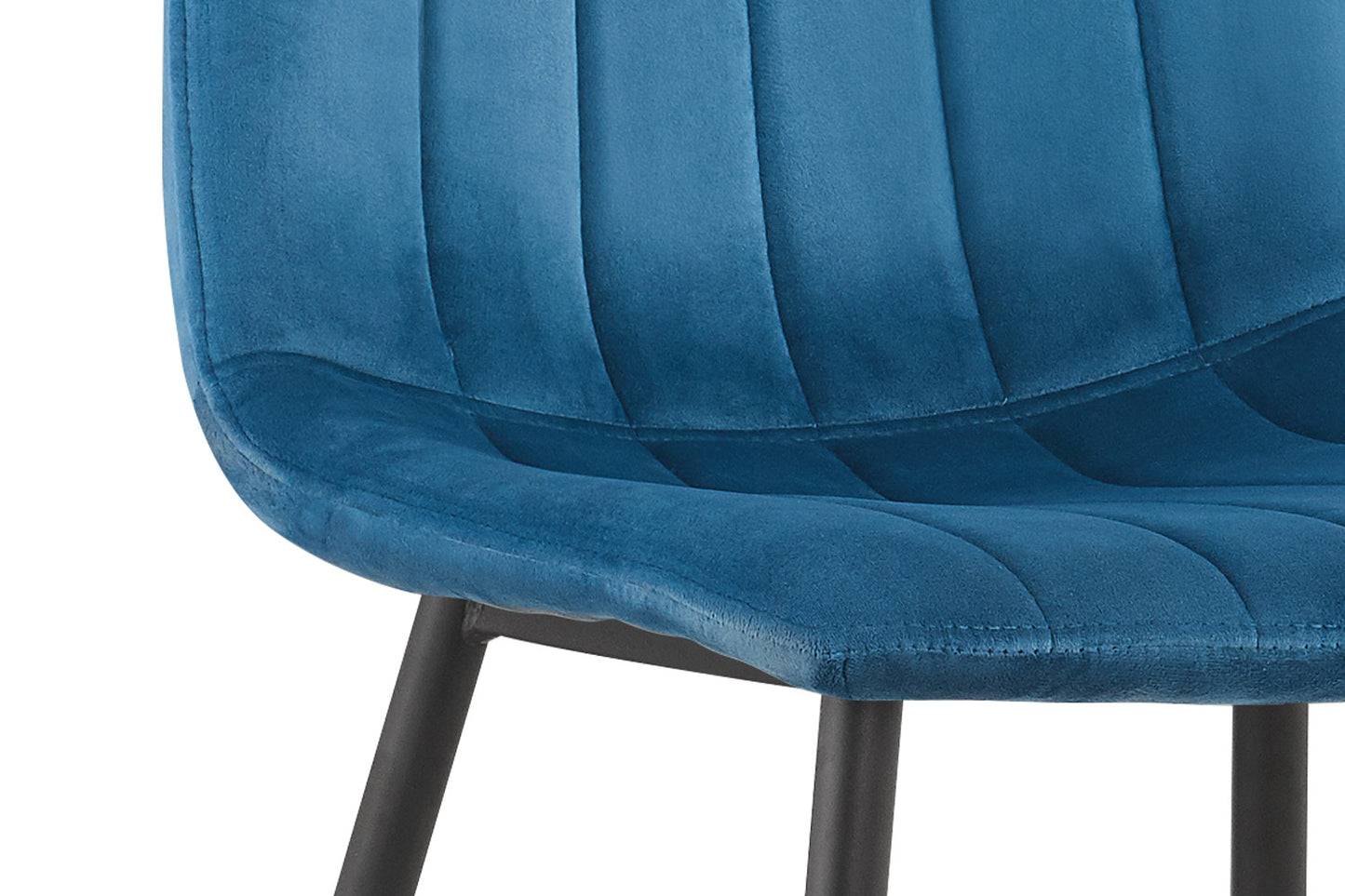 Stoel 'Willis' Fluweel Blauw