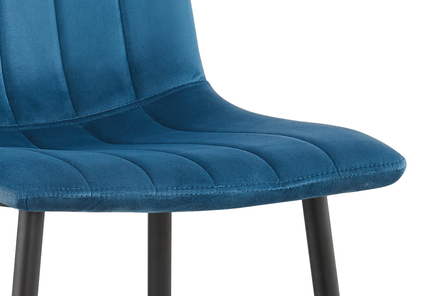 Stoel 'Willis' Fluweel Blauw