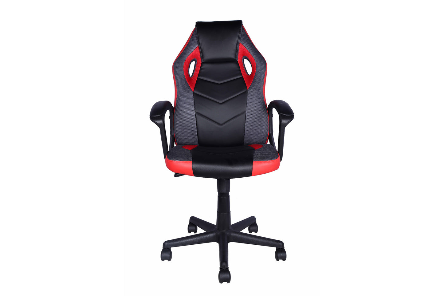 Gamingstoel 'Tiger' PU zwart/rood/grijs