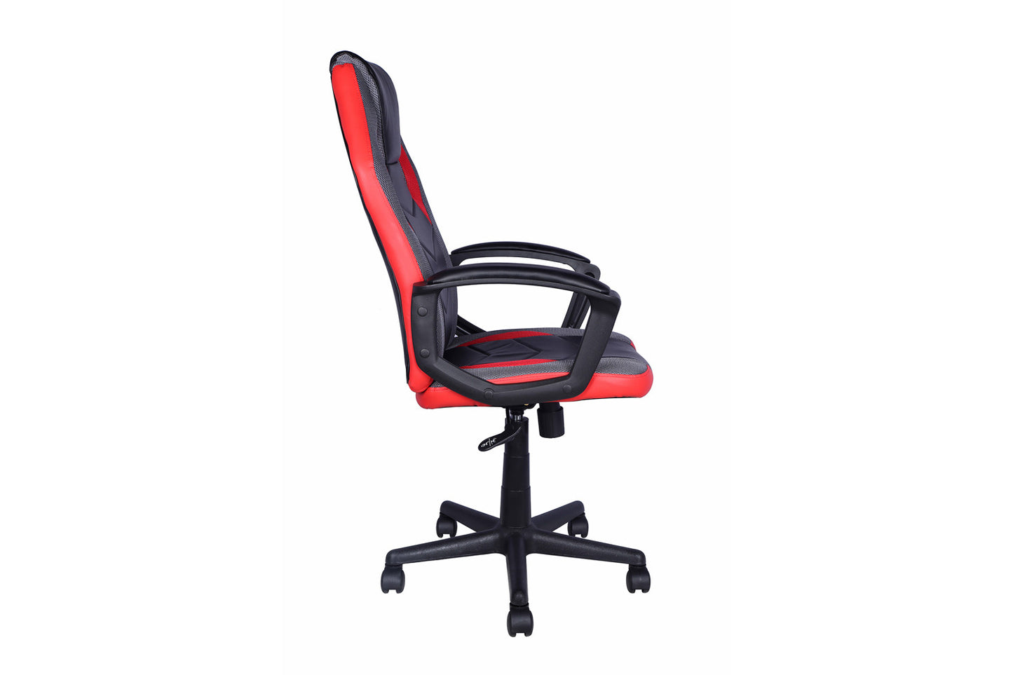 Gamingstoel 'Tiger' PU zwart/rood/grijs