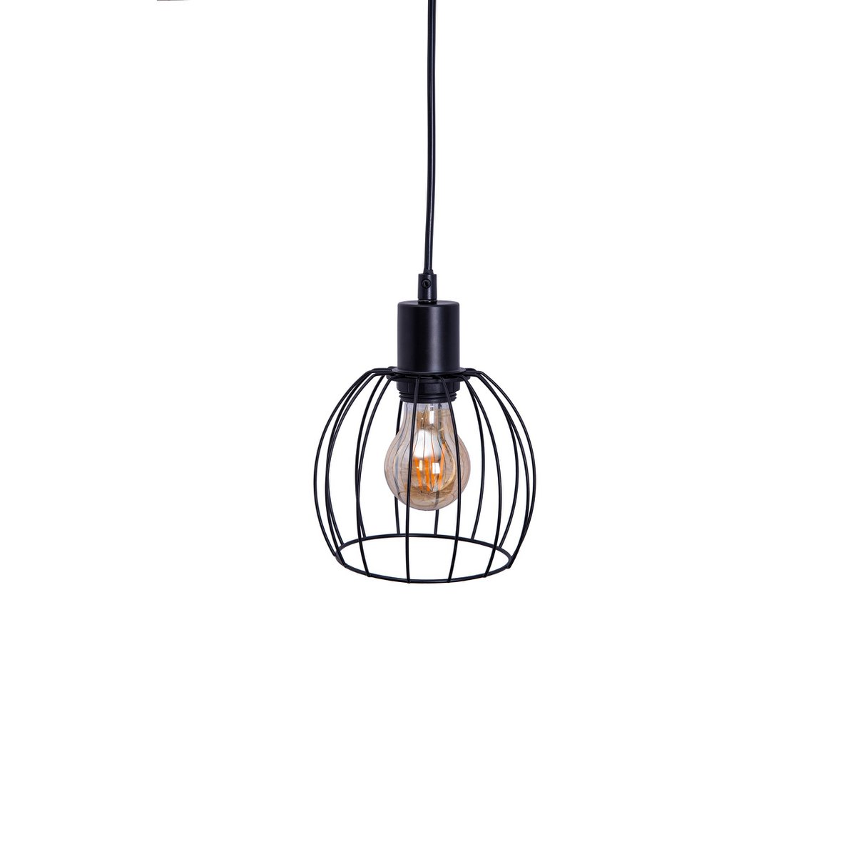 4 hanglamp "Woodland", hanglamp, metaal en hout in zwart en natuurlijke E27 -aansluiting, voor eetkamer, woonkamer, gang of kantoor, 100 cm lang