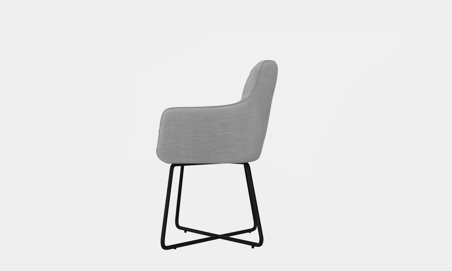 Stoel Arne Bjorn Stof Lichtgrijs