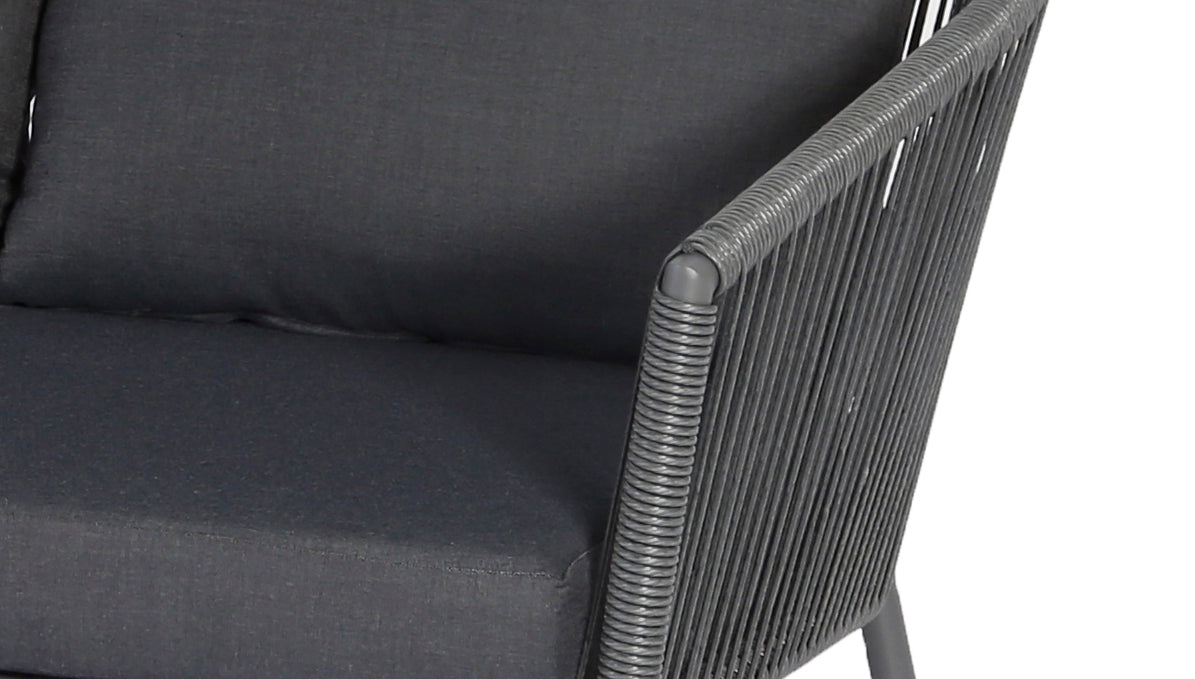 Limoges Chaise Longue Set - 2-delig - staal antraciet