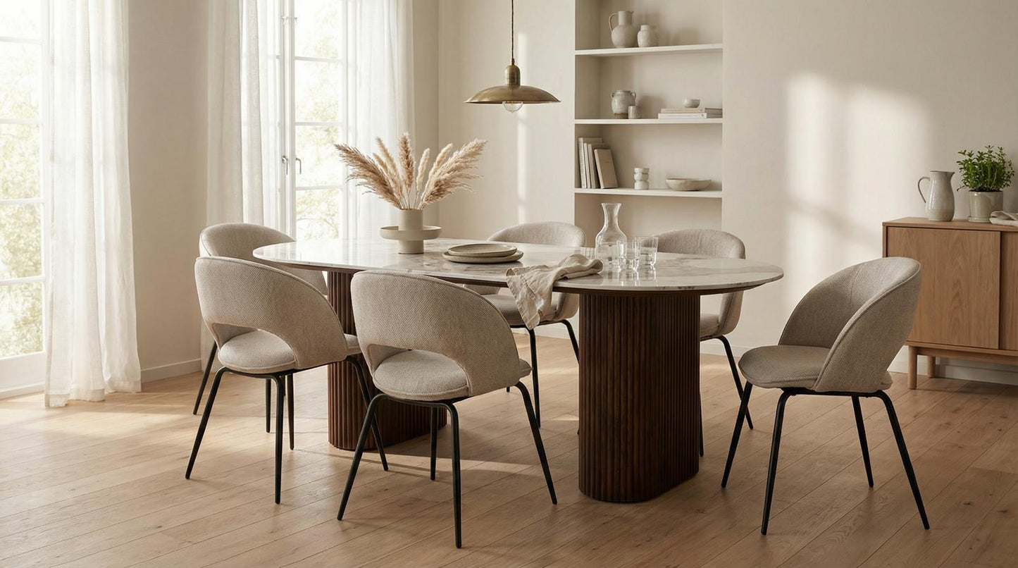 Rainbow Chair Beige (set van 2)