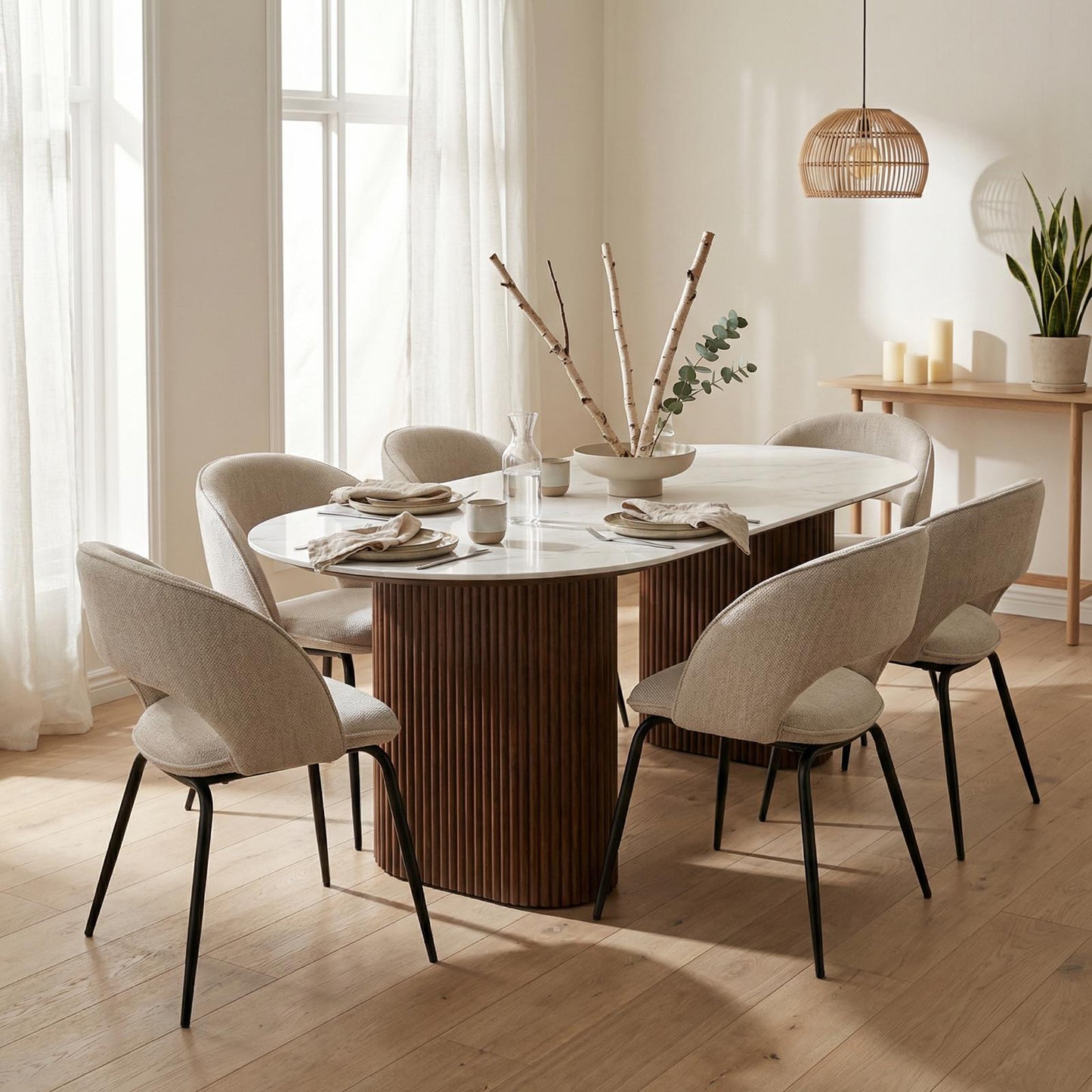 Rainbow Chair Beige (set van 2)