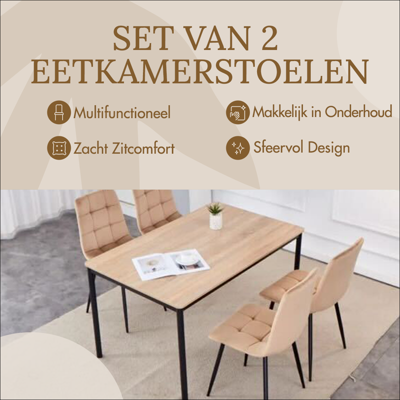 Eetkamerstoel Brunet Set Van 2