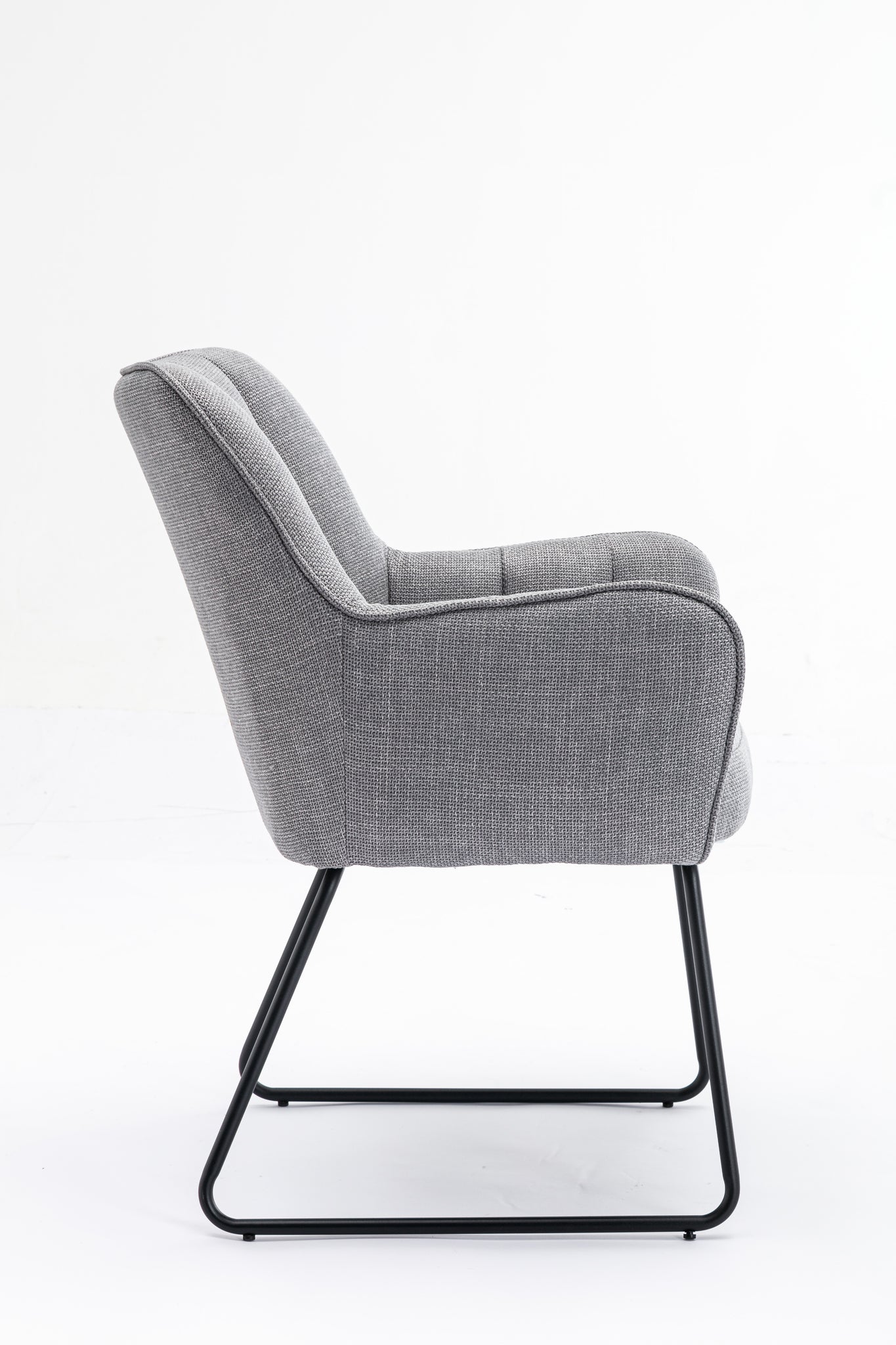 "Stoel Kevin Bjorn Stof Lichtgrijs"