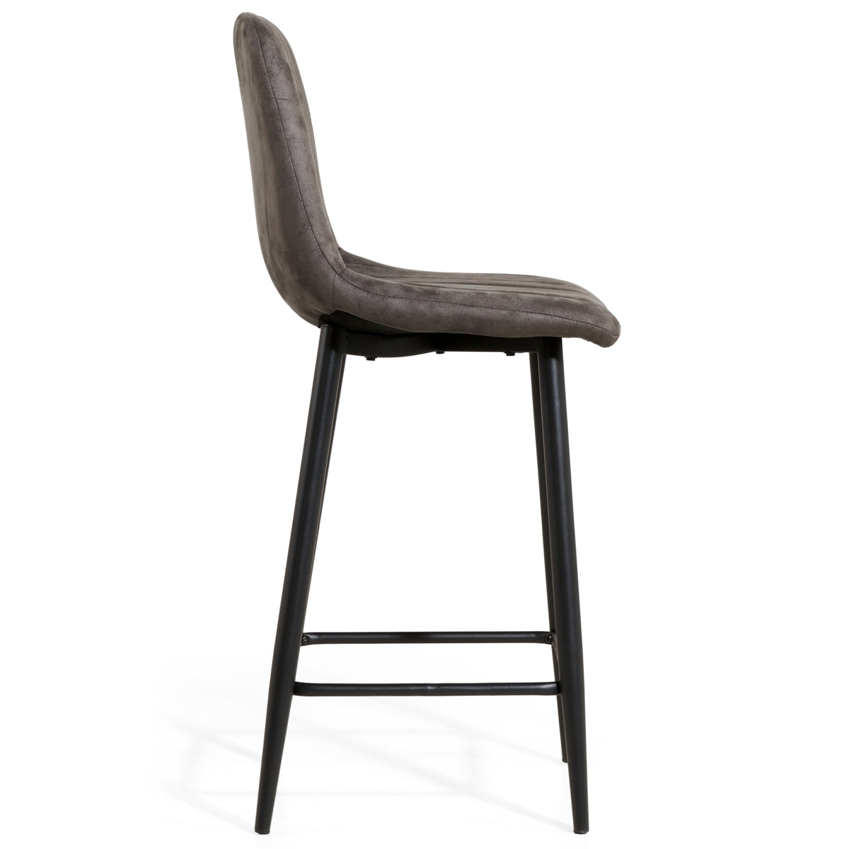 Barkruk Jax - Microleer Antraciet