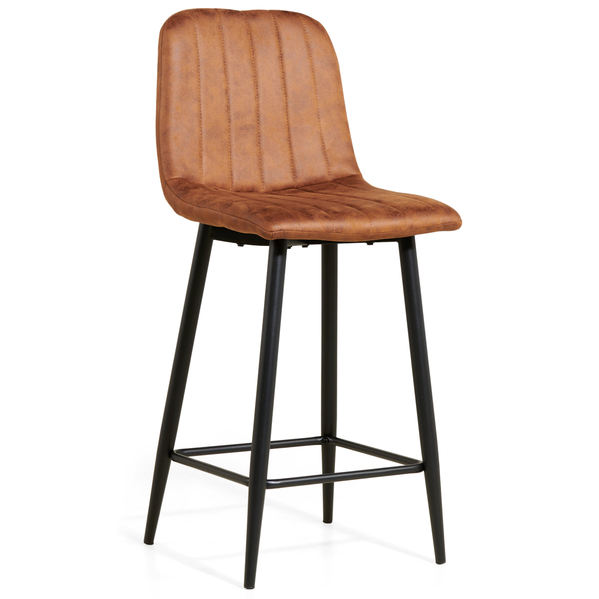 Barkruk Jax - Microleer Cognac