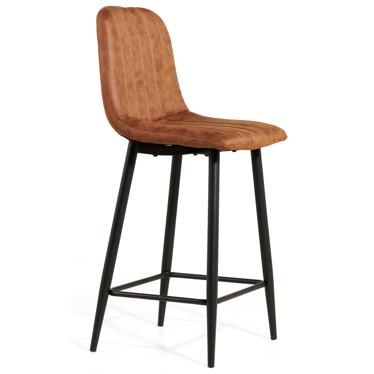 Barkruk Jax - Microleer Cognac